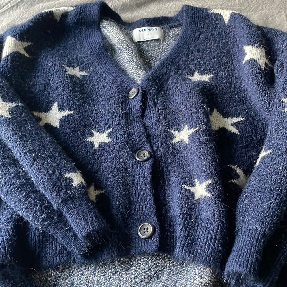 buttoned sweater
